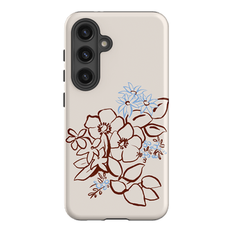 Cream Posy Printed Phone Cases Samsung Galaxy S24 / Armoured by Typoflora - The Dairy