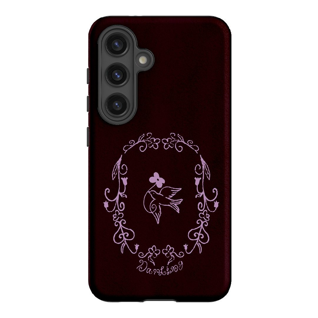 Darling Burgundy Printed Phone Cases by The Dairy - The Dairy