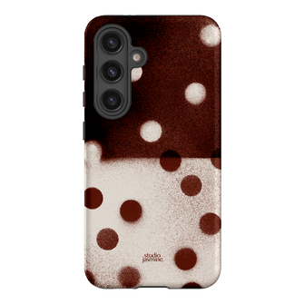 Espresso Polka Dot Printed Phone Cases Samsung Galaxy S24 / Armoured by Jasmine Dowling - The Dairy