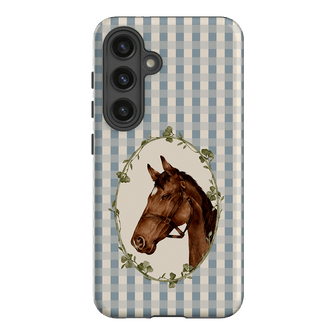 Gingham Horse Printed Phone Cases Samsung Galaxy S24 / Armoured by Kasiags Art - The Dairy