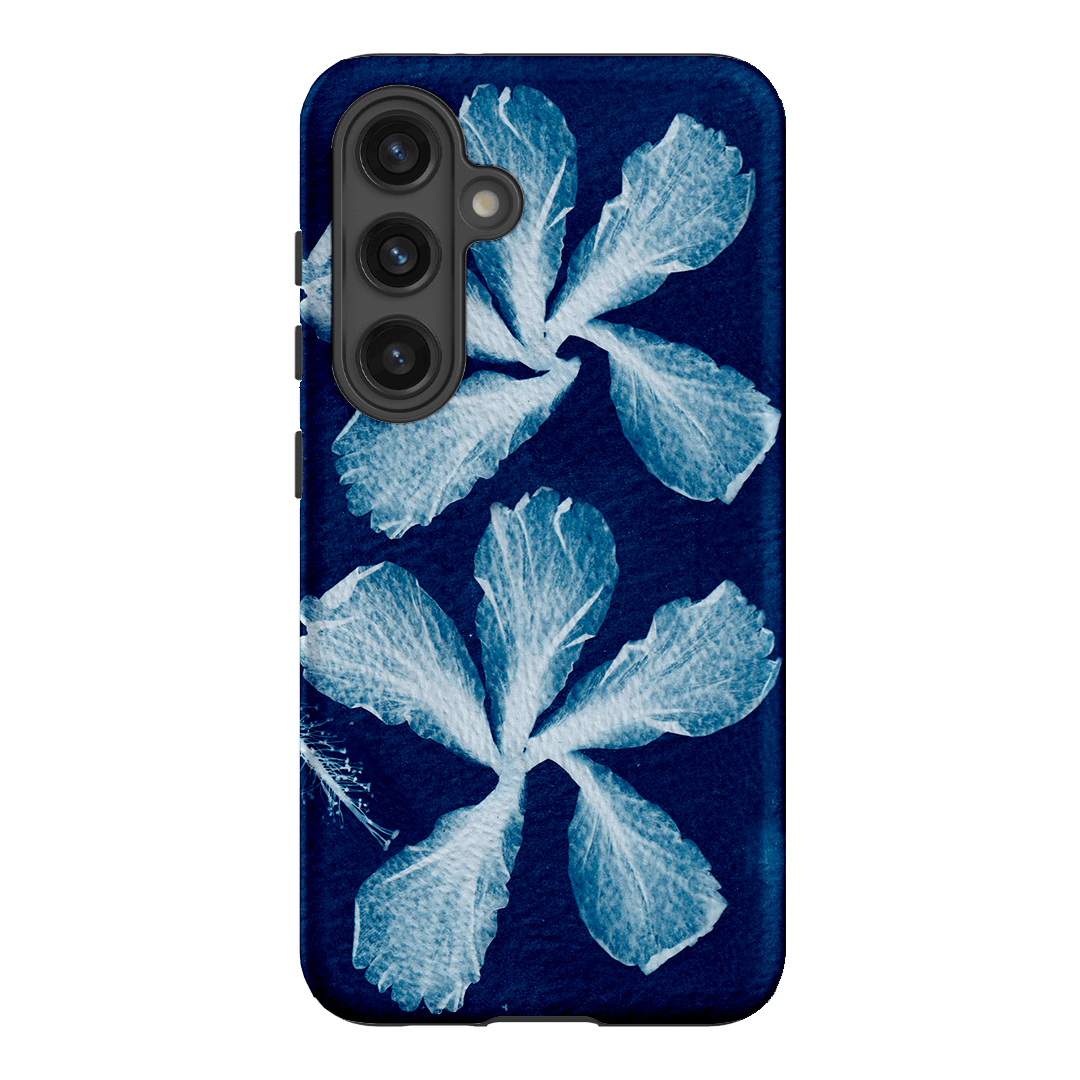 Hibiscus Cyanotype Printed Phone Cases Samsung Galaxy S24 / Armoured by Sally Hungerford - The Dairy