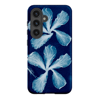 Hibiscus Cyanotype Printed Phone Cases Samsung Galaxy S24 / Armoured by Sally Hungerford - The Dairy