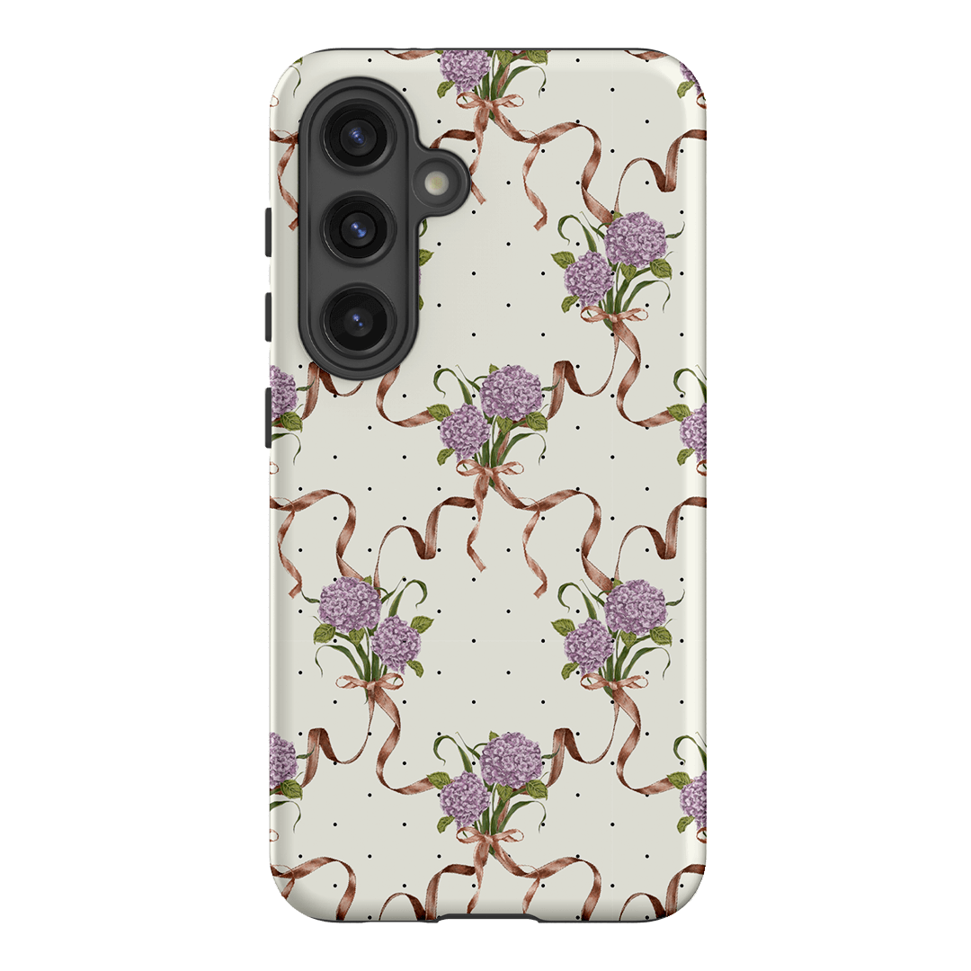 Hydrangea Ribbon Printed Phone Cases Samsung Galaxy S24 / Armoured by Veronica Tucker - The Dairy