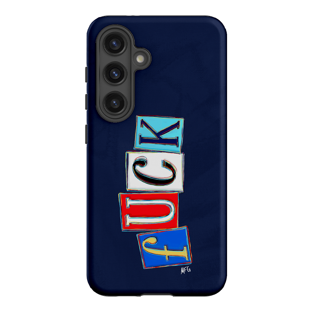 Lil Fcks Blue Printed Phone Cases Samsung Galaxy S24 / Armoured by Margarbs Art - The Dairy