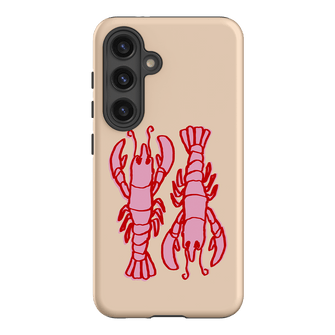 Lobster Love Peach Printed Phone Cases Samsung Galaxy S24 / Armoured by The Dairy - The Dairy