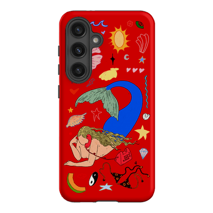 Mermaid Salad Scarlet Printed Phone Cases Samsung Galaxy S24 / Armoured by Easty Beasty - The Dairy