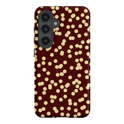 Mini Confetti Burgundy Butter Printed Phone Cases Samsung Galaxy S24 / Armoured by Veronica Tucker - The Dairy