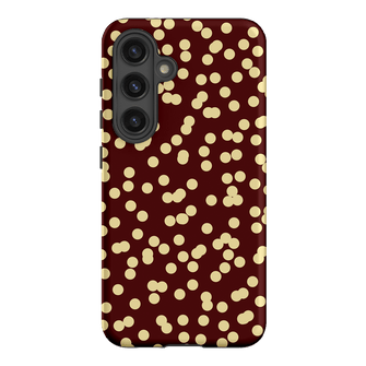 Mini Confetti Burgundy Butter Printed Phone Cases Samsung Galaxy S24 / Armoured by Veronica Tucker - The Dairy