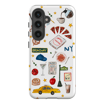 NYC White Printed Phone Cases Samsung Galaxy S24 / Armoured by BG. Studio - The Dairy