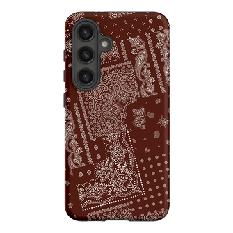 Paisley Cinnamon Printed Phone Cases Samsung Galaxy S24 / Armoured by The Dairy - The Dairy