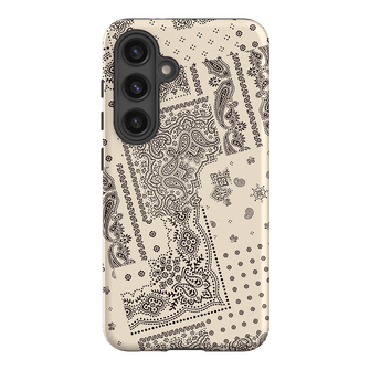 Paisley Ecru Printed Phone Cases Samsung Galaxy S24 / Armoured by The Dairy - The Dairy
