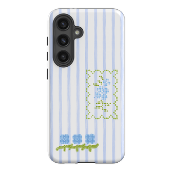 Patchwork Blue Printed Phone Cases Samsung Galaxy S24 / Armoured by Kayla Carr - The Dairy