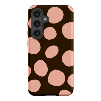 Pebbles Chocolate Pink Printed Phone Cases Samsung Galaxy S24 / Armoured by Veronica Tucker - The Dairy
