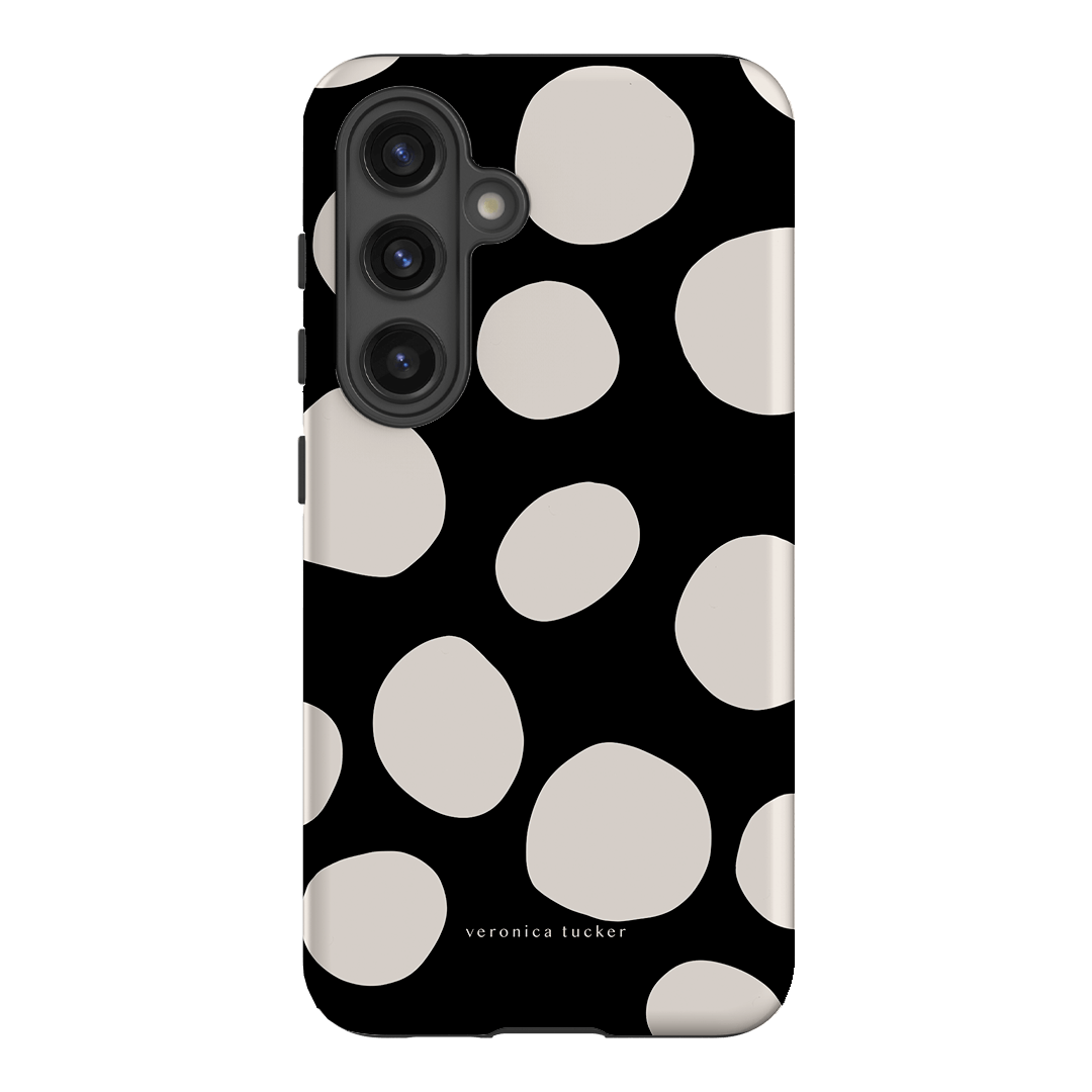 Pebbles Noir Printed Phone Cases Samsung Galaxy S24 / Armoured by Veronica Tucker - The Dairy