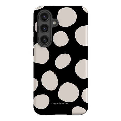 Pebbles Noir Printed Phone Cases Samsung Galaxy S24 / Armoured by Veronica Tucker - The Dairy