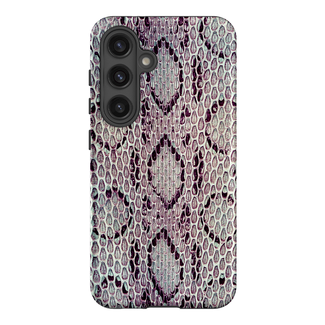 Plum Python Printed Phone Cases Samsung Galaxy S24 / Armoured by The Dairy - The Dairy