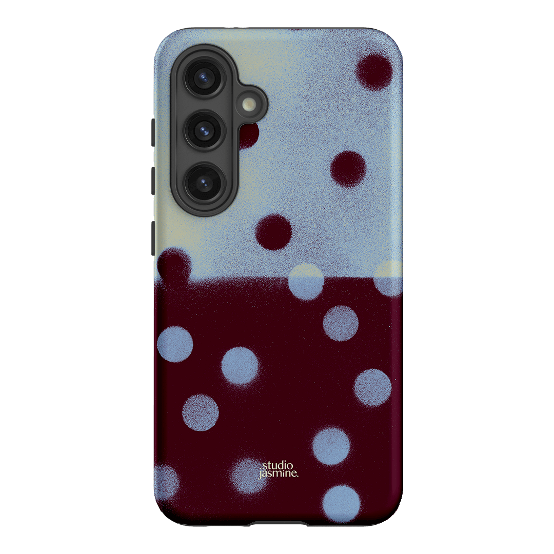 Plum Polka Dot Printed Phone Cases Samsung Galaxy S24 / Armoured by Jasmine Dowling - The Dairy