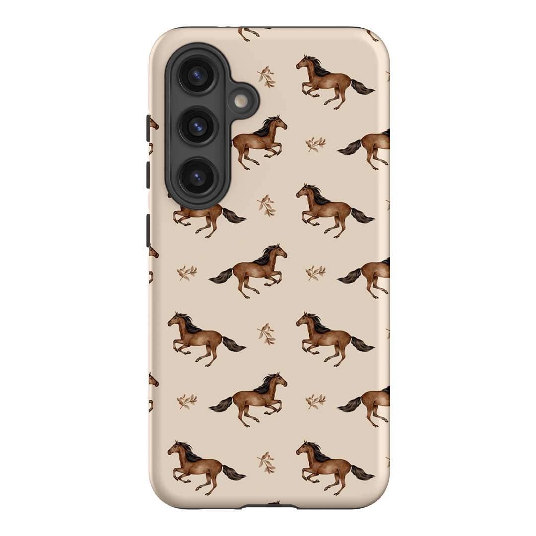 Running Horse Printed Phone Cases Samsung Galaxy S24 / Armoured by Kasiags Art - The Dairy