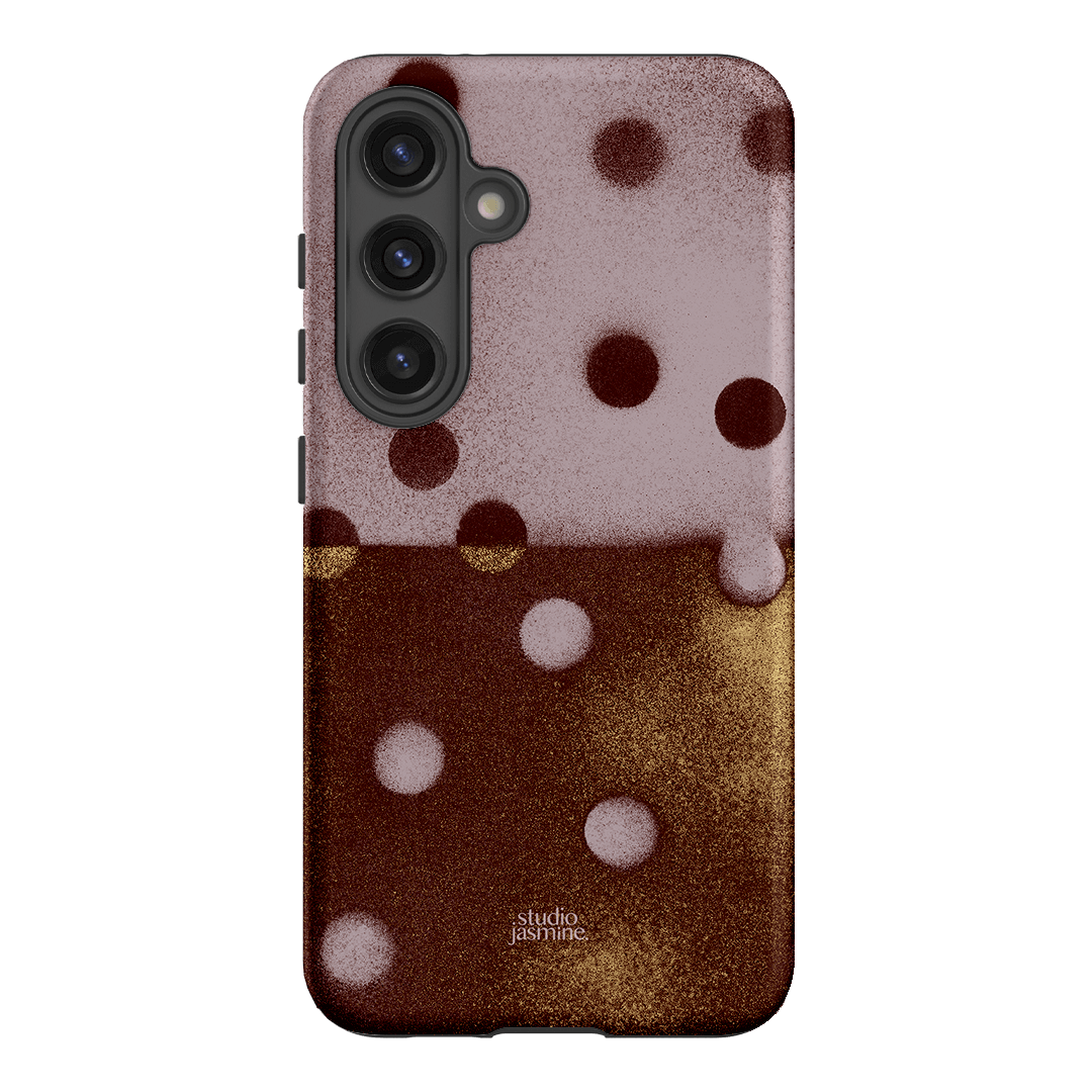 Rust Polka Dot Printed Phone Cases Samsung Galaxy S24 / Armoured by Jasmine Dowling - The Dairy
