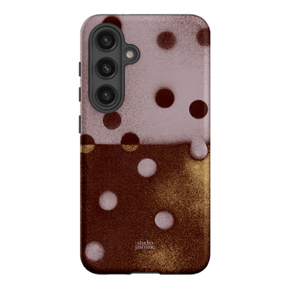 Rust Polka Dot Printed Phone Cases Samsung Galaxy S24 / Armoured by Jasmine Dowling - The Dairy