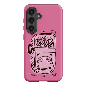 Sardine Social Pink Printed Phone Cases Samsung Galaxy S24 / Armoured by The Dairy - The Dairy