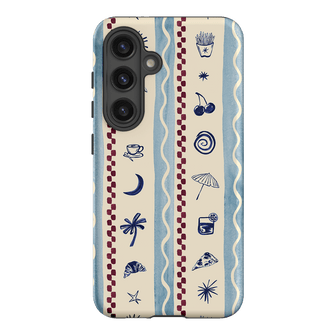 Summer Snacks Blue Printed Phone Cases Samsung Galaxy S24 / Armoured by Charlie Taylor - The Dairy