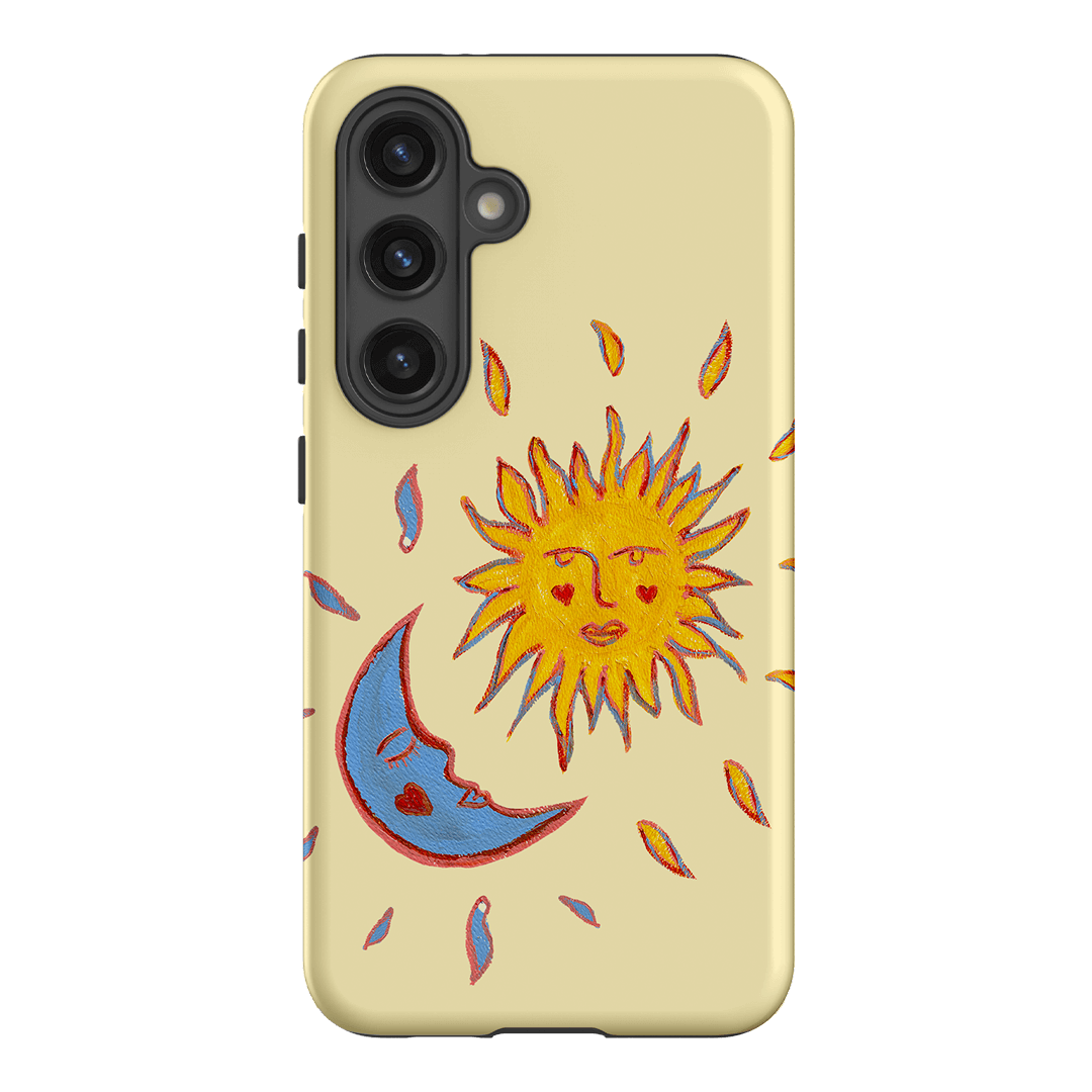 Sun & Moon Yellow Printed Phone Cases Samsung Galaxy S24 / Armoured by BG. Studio - The Dairy