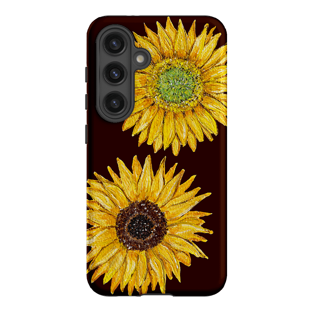 Sunflower Brown Printed Phone Cases Samsung Galaxy S24 / Armoured by BG. Studio - The Dairy