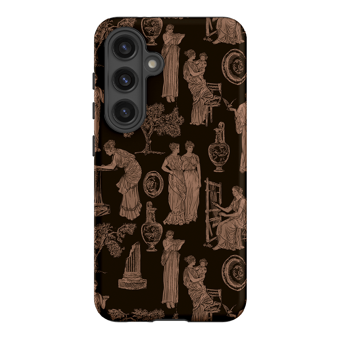 Symposium Burnt Umber Printed Phone Cases Samsung Galaxy S24 / Armoured by Veronica Tucker - The Dairy