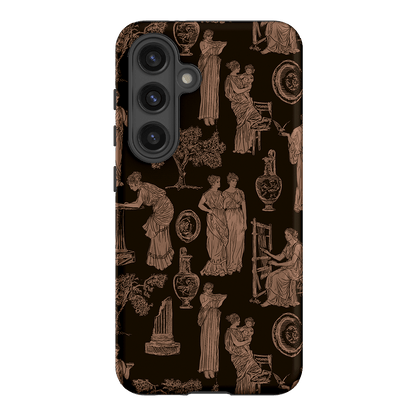 Symposium Burnt Umber Printed Phone Cases Samsung Galaxy S24 / Armoured by Veronica Tucker - The Dairy