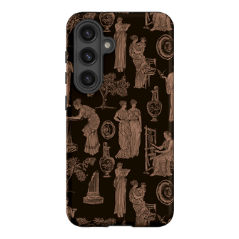 Symposium Burnt Umber Printed Phone Cases Samsung Galaxy S24 / Armoured by Veronica Tucker - The Dairy