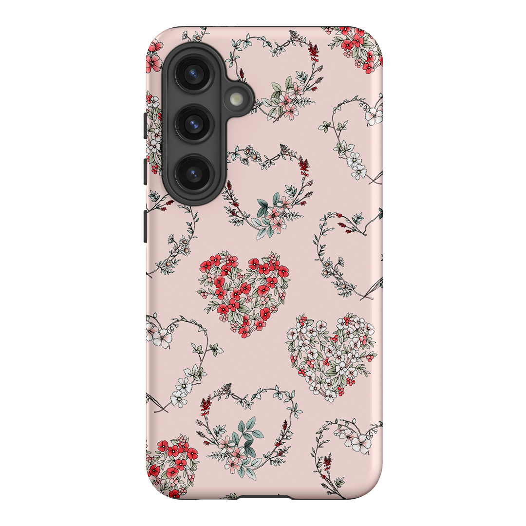 Wild Heart Wreath Printed Phone Cases Samsung Galaxy S24 / Armoured by Typoflora - The Dairy