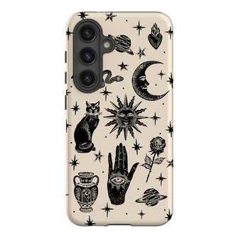 Astro Flash Beige Printed Phone Cases Samsung Galaxy S24 / Armoured by Veronica Tucker - The Dairy