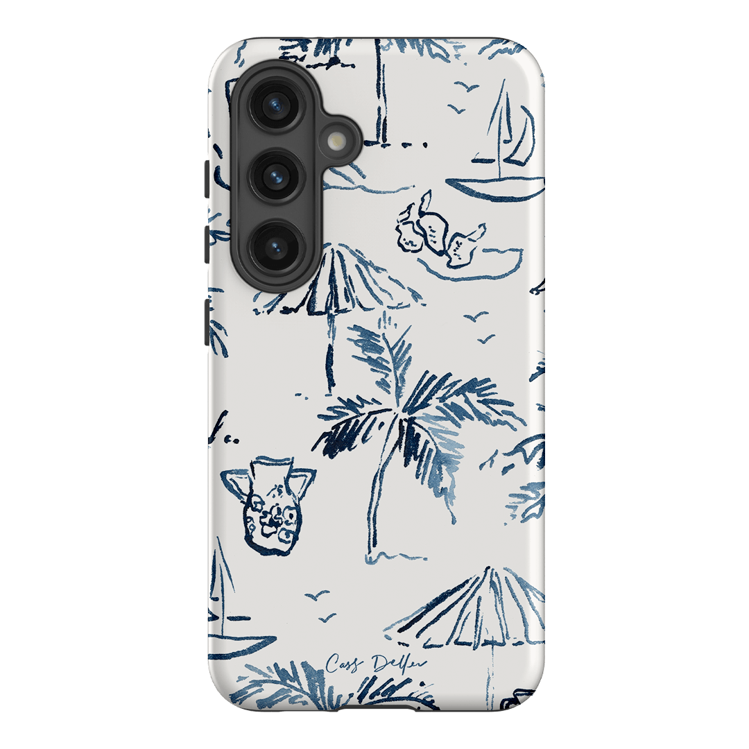 Balmy Blue Printed Phone Cases Samsung Galaxy S24 / Armoured by Cass Deller - The Dairy