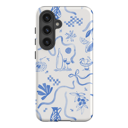 Mediterranean Wave Printed Phone Cases Samsung Galaxy S24 / Armoured by Charlie Taylor - The Dairy
