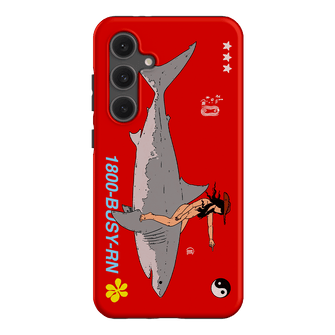 1800-Busy Rn in Red Printed Phone Cases Samsung Galaxy S24 FE / Armoured by Easty Beasty - The Dairy