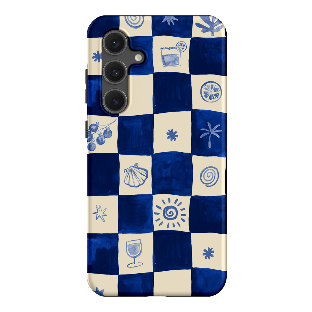 Afternoon Mezze Azure Printed Phone Cases Samsung Galaxy S24 FE / Armoured by Charlie Taylor - The Dairy