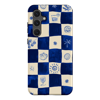 Afternoon Mezze Azure Printed Phone Cases Samsung Galaxy S24 FE / Armoured by Charlie Taylor - The Dairy