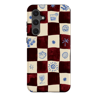 Afternoon Mezze Maroon Printed Phone Cases Samsung Galaxy S24 FE / Armoured by Charlie Taylor - The Dairy