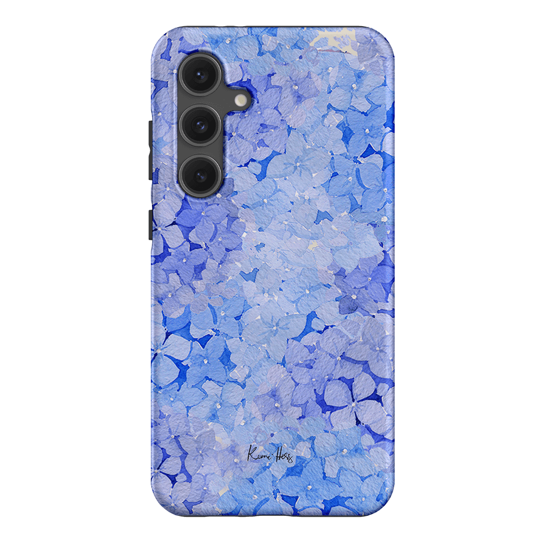 Hydrangea Blue Printed Phone Cases Samsung Galaxy S24 FE / Armoured by Kerrie Hess - The Dairy