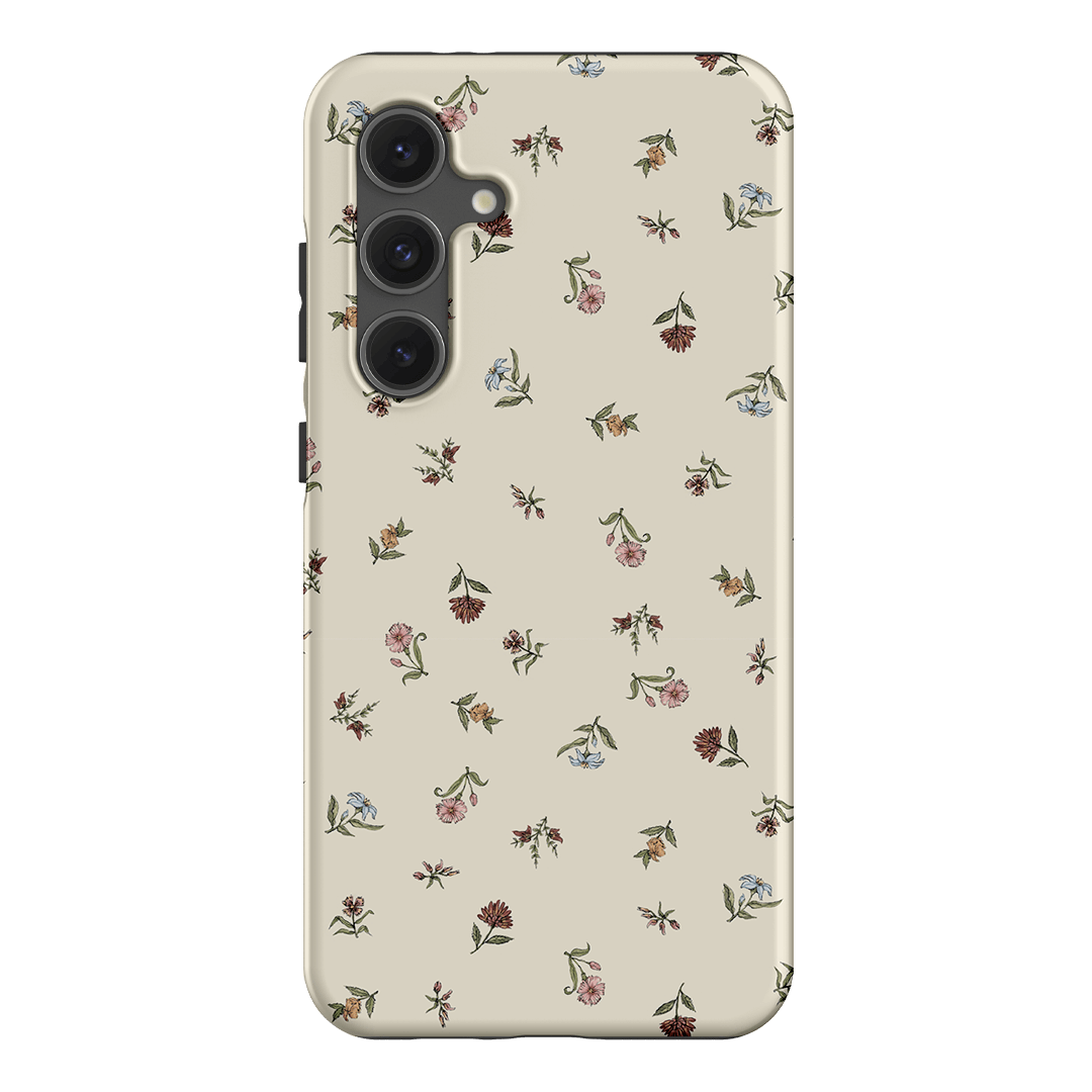 Butter Ditsy Printed Phone Cases Samsung Galaxy S24 FE / Armoured by Veronica Tucker - The Dairy