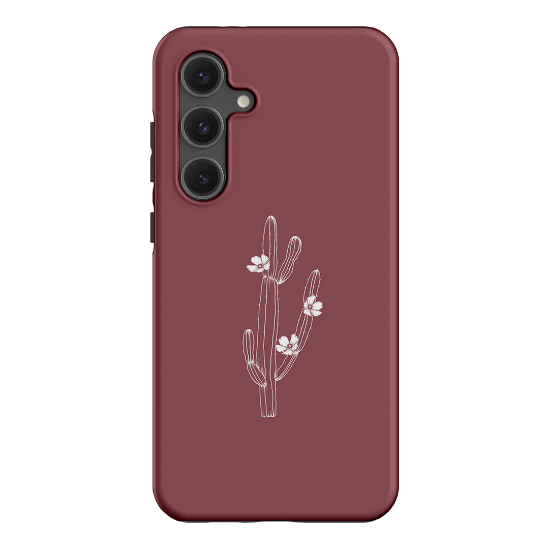 Cactus Flower Printed Phone Cases Samsung Galaxy S24 FE / Armoured by Typoflora - The Dairy