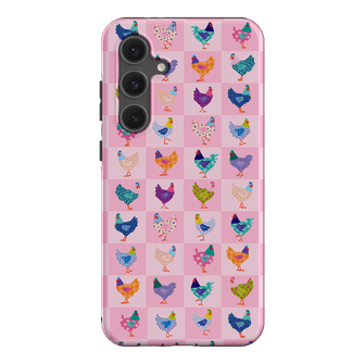 Checkered Chickens Printed Phone Cases Samsung Galaxy S24 FE / Armoured by Kayla Henley - The Dairy