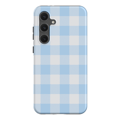 Cloud Plaid Printed Phone Cases Samsung Galaxy S24 FE / Armoured by The Dairy - The Dairy