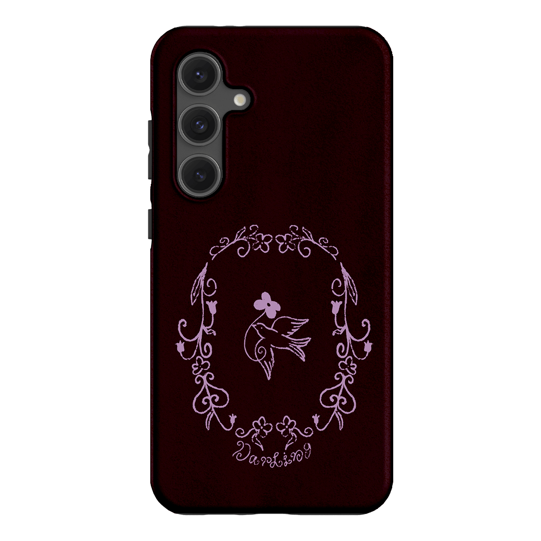 Darling Burgundy Printed Phone Cases by The Dairy - The Dairy