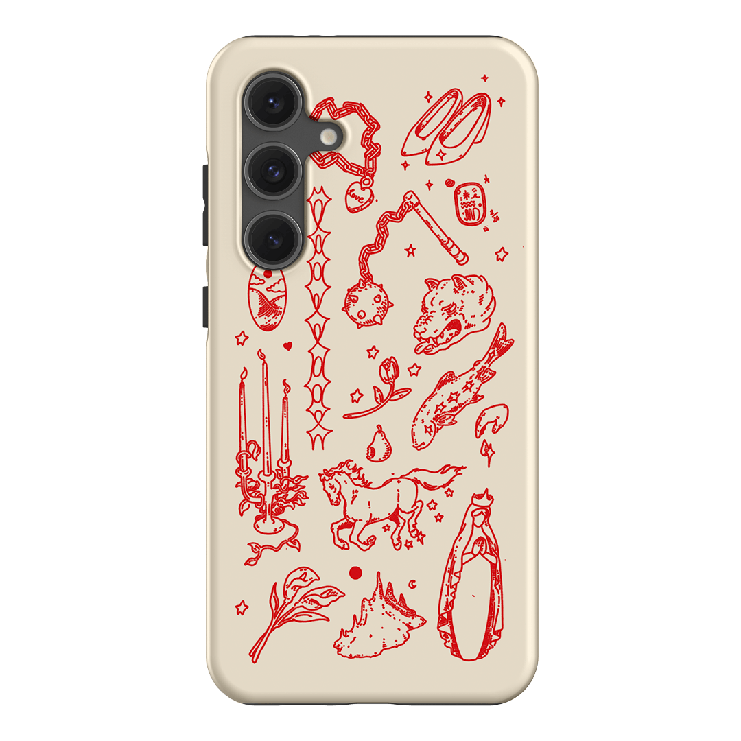 Dreamcore Cream Printed Phone Cases Samsung Galaxy S24 FE / Armoured by Easty Beasty - The Dairy