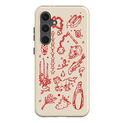 Dreamcore Cream Printed Phone Cases Samsung Galaxy S24 FE / Armoured by Easty Beasty - The Dairy