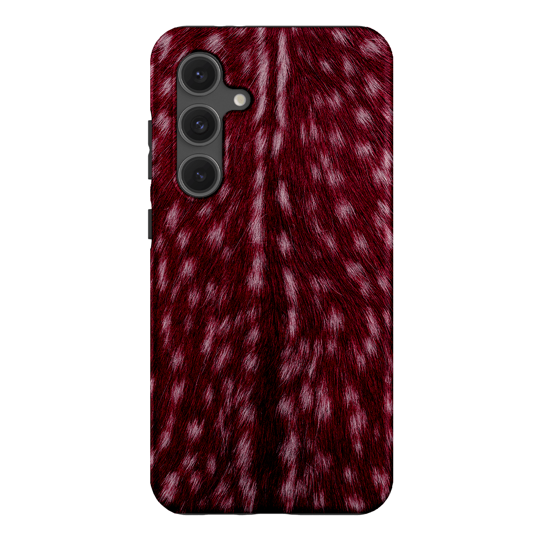 Fawn Burgundy Printed Phone Cases Samsung Galaxy S24 FE / Armoured by The Dairy - The Dairy