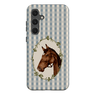Gingham Horse Printed Phone Cases Samsung Galaxy S24 FE / Armoured by Kasiags Art - The Dairy