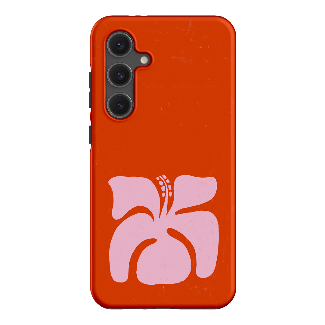Hibiscus Crush Printed Phone Cases Samsung Galaxy S24 FE / Armoured by Marie Faurrite - The Dairy